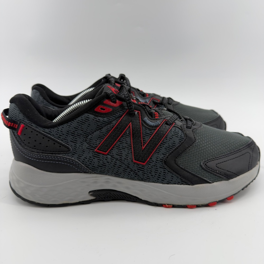 New Balance 410v7 Trail Mens 11.5 4E Extra Wide Grey Red Shoes